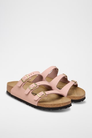 Mules en cuir - Rose