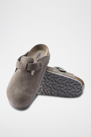 Sabots en velours - Gris