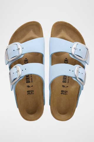 Mules en cuir - Bleu clair