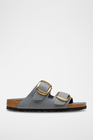 Mules en cuir - Gris