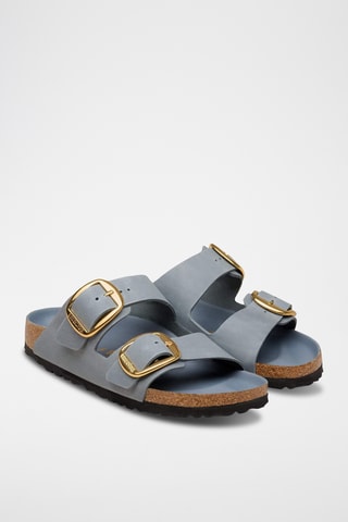 Mules en cuir - Gris