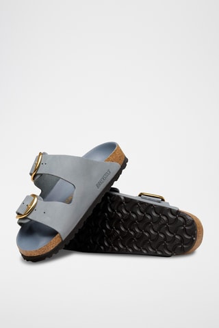Mules en cuir - Gris