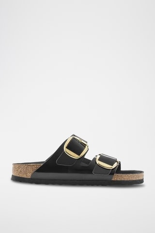 Mules vernies en cuir - Noir