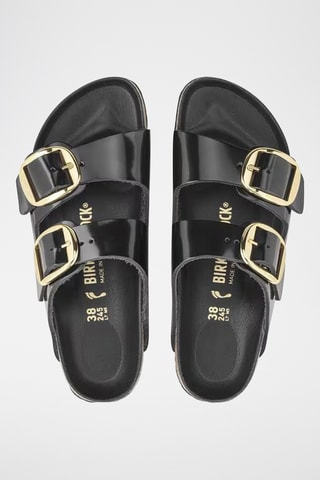 Mules vernies en cuir - Noir