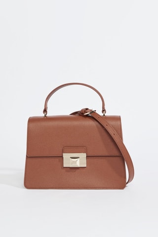 Sac à main en cuir de veau - Camel