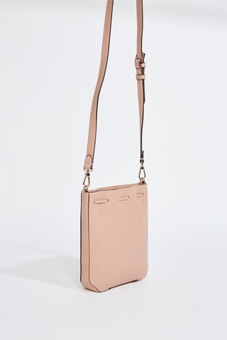 Sac seau en cuir de veau - Rose poudré