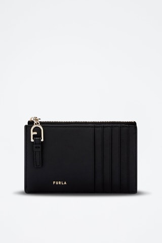 Porte-cartes en cuir Nuvola  - Taille M - Noir