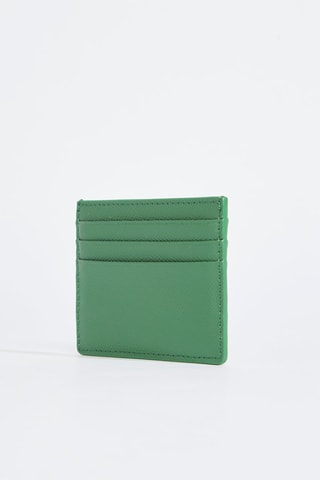 Porte-cartes en cuir de veau - Vert clair
