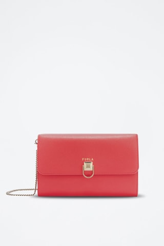 Sac bandoulière en cuir - Rouge