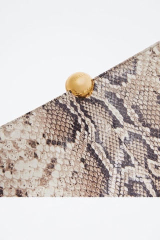 Pochette en cuir Sfera Soft - Taille M - Beige