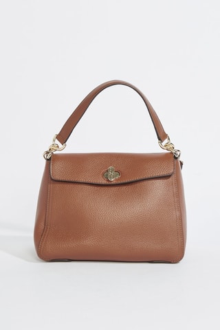 Sac porté épaule en cuir Danae - Marron