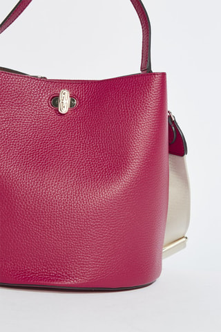 Sac seau en cuir Danae - Rouge