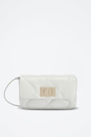 Sac bandoulière en cuir - Blanc