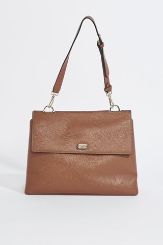 Sac porté épaule en cuir Danae - Marron