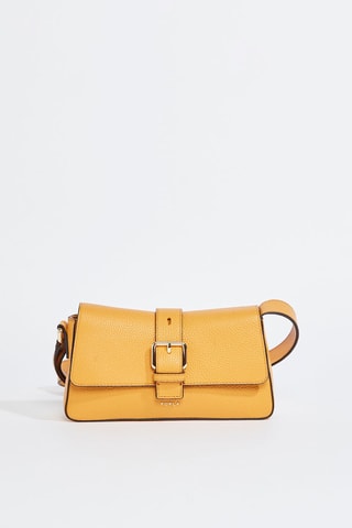 Sac bandoulière en cuir de veau - Jaune