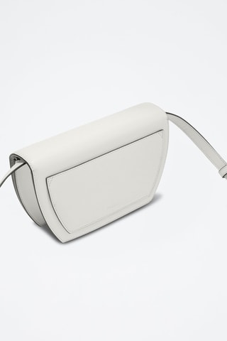 Sac bandoulière en cuir de veau - Blanc