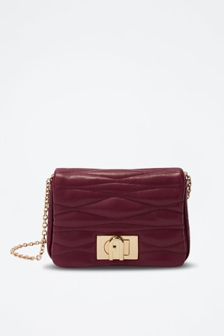 Sac bandoulière en cuir ovin - Rouge