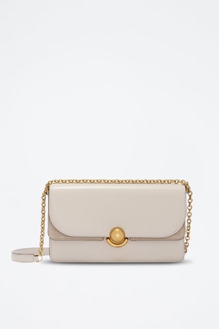 Sac bandoulière en cuir Sfera - Taille S - Ecru