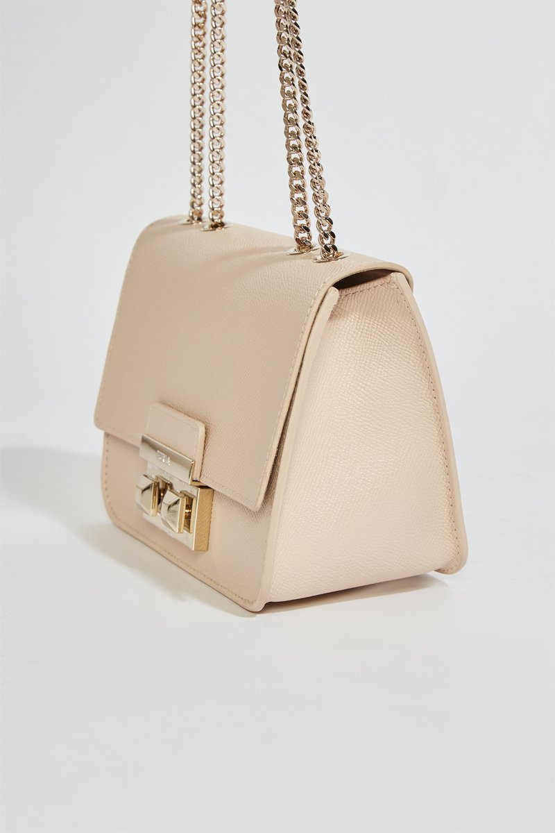 Bandolera de piel Bella Mini - Beige