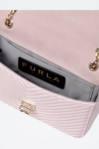 Sac bandoulière en cuir d’agneau nappa - Rose