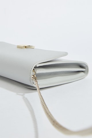 Sac bandoulière en cuir Circe - Gris clair