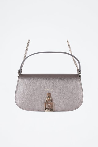 Sac à main en cuir - Argenté