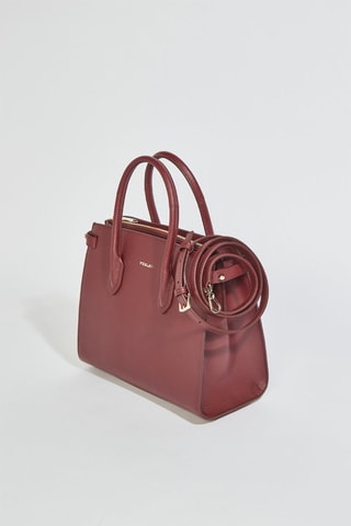 Cabas en cuir Gardenia - Taille S - Bordeaux