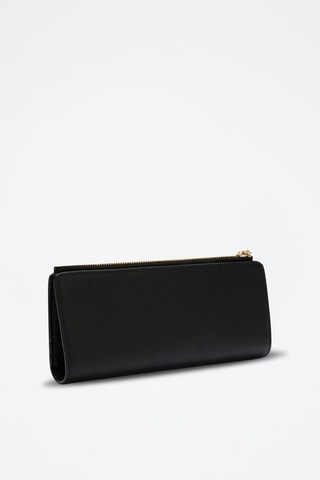 Portefeuille en cuir Nuvola Continental - Noir
