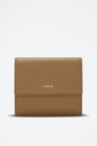 Portefeuille en cuir Goccia - Taille M - Marron
