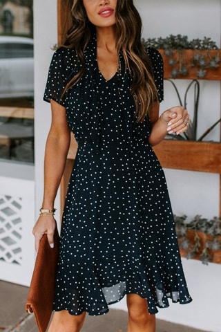 Robe patineuse - Noir et blanc
