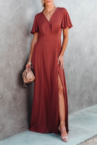 Robe longue - Marron