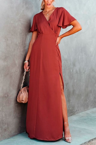 Robe longue - Marron