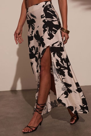 Jupe longue taille haute - Noir