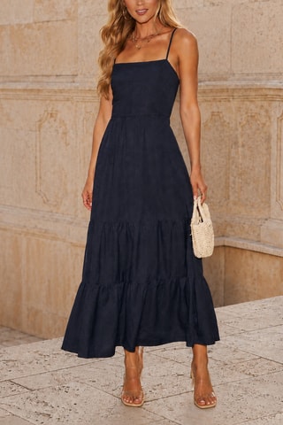 Robe longue - Bleu marine