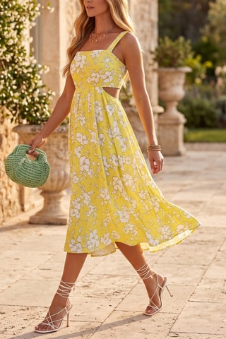 Robe patineuse - Jaune