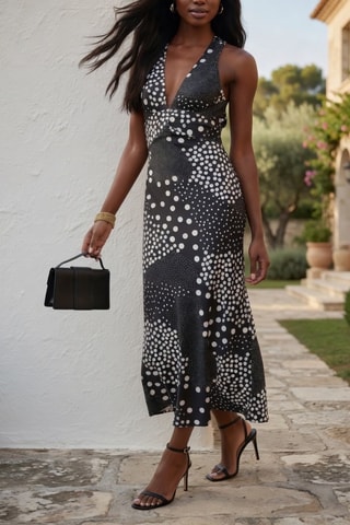 Robe midi - Blanc