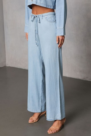 Jean taille haute - Bleu clair