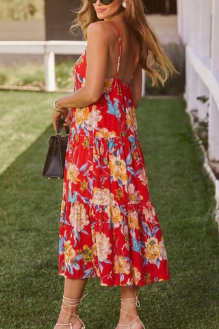 Robe midi - Rouge