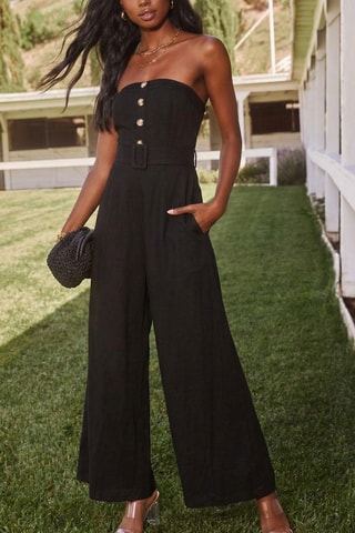 Combinaison bustier - Noir