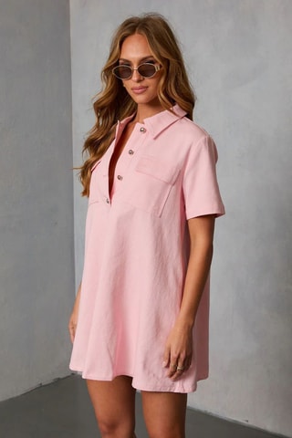Robe trapèze - Rose clair
