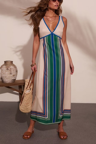 Robe longue - Bleu