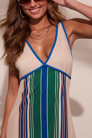 Robe longue - Bleu