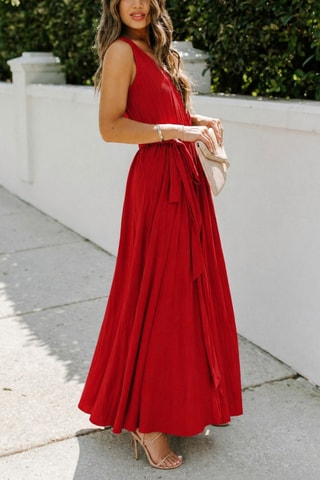 Robe longue - Rouge