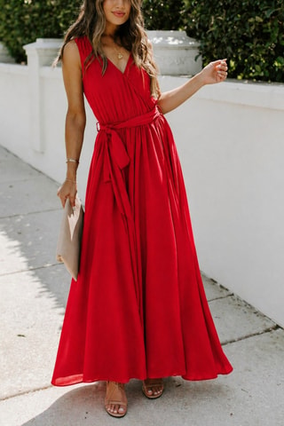 Robe longue - Rouge
