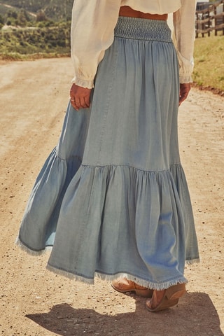Jupe longue - Bleu clair