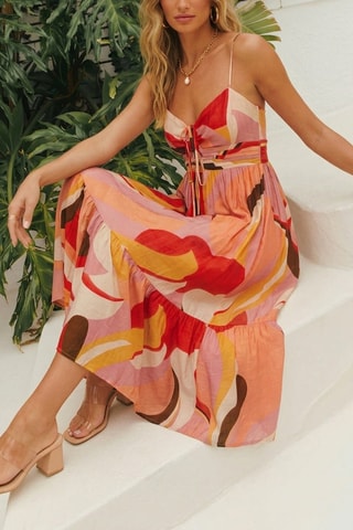 Robe patineuse - Multicolore