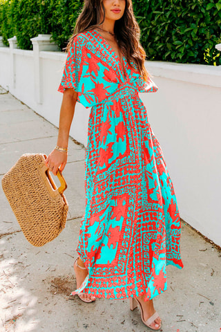 Robe longue - Turquoise