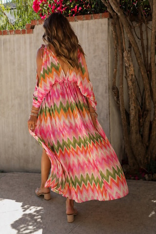 Robe longue - Multicolore