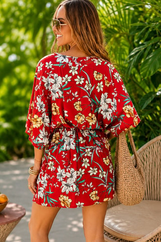 Robe chemise - Rouge
