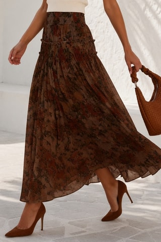 Jupe longue - Marron